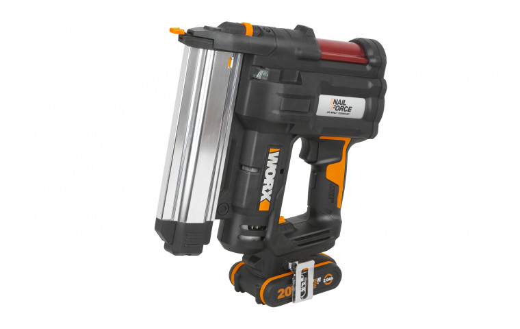 Гвоздезабиватель аккумуляторный WORX WX840, 20В, 2Ач, ЗУ, кейс - фото 4 - id-p202642491