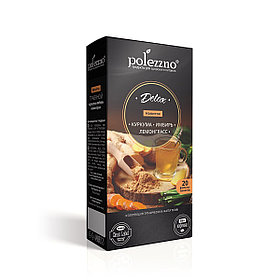 Чай куркума, имбирь и лемонграсс DETOX, 20 фильтр-пакетов Polezzno