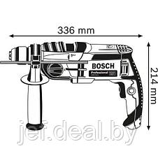 Дрель ударная GSB 20-2 L-Case BOSCH 060117B400, фото 3