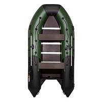 Надувная моторно-килевая лодка Ривьера Максима 3600 СК "Комби" зеленый/черный
