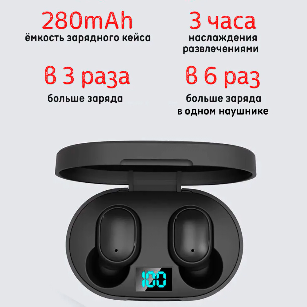 Беспроводные геймерские Bluetooth наушники с микрофоном TWS E6S - фото 7 - id-p202748259