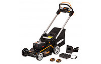 Газонокосилка аккумуляторная самоходная WORX WG749E, 40В, 46см, 4Ачх2, ЗУ 2Ах2