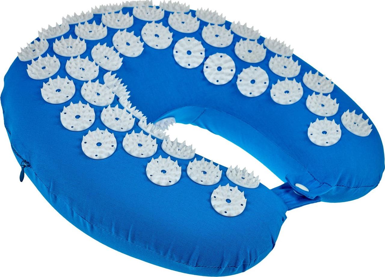 Подушка дорожная акупунктурная Нирвана синяя, классическая серия - фото 1 - id-p202742986