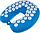Подушка дорожная акупунктурная Нирвана синяя, классическая серия, фото 8