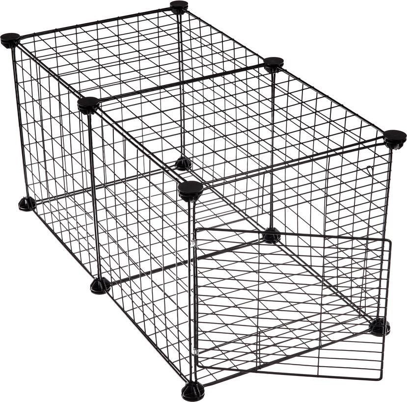 Вольер для домашних животных 12 секций с дверцей, 35x35см, металл, пластик