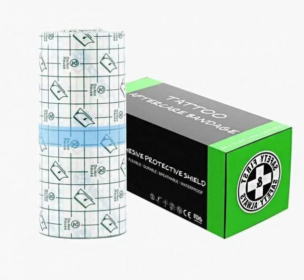 Заживляющая пленка для свежей тату EZ Tattoo Healing Bandage 15 см на 1 метр.Отрезаем нужный метраж!