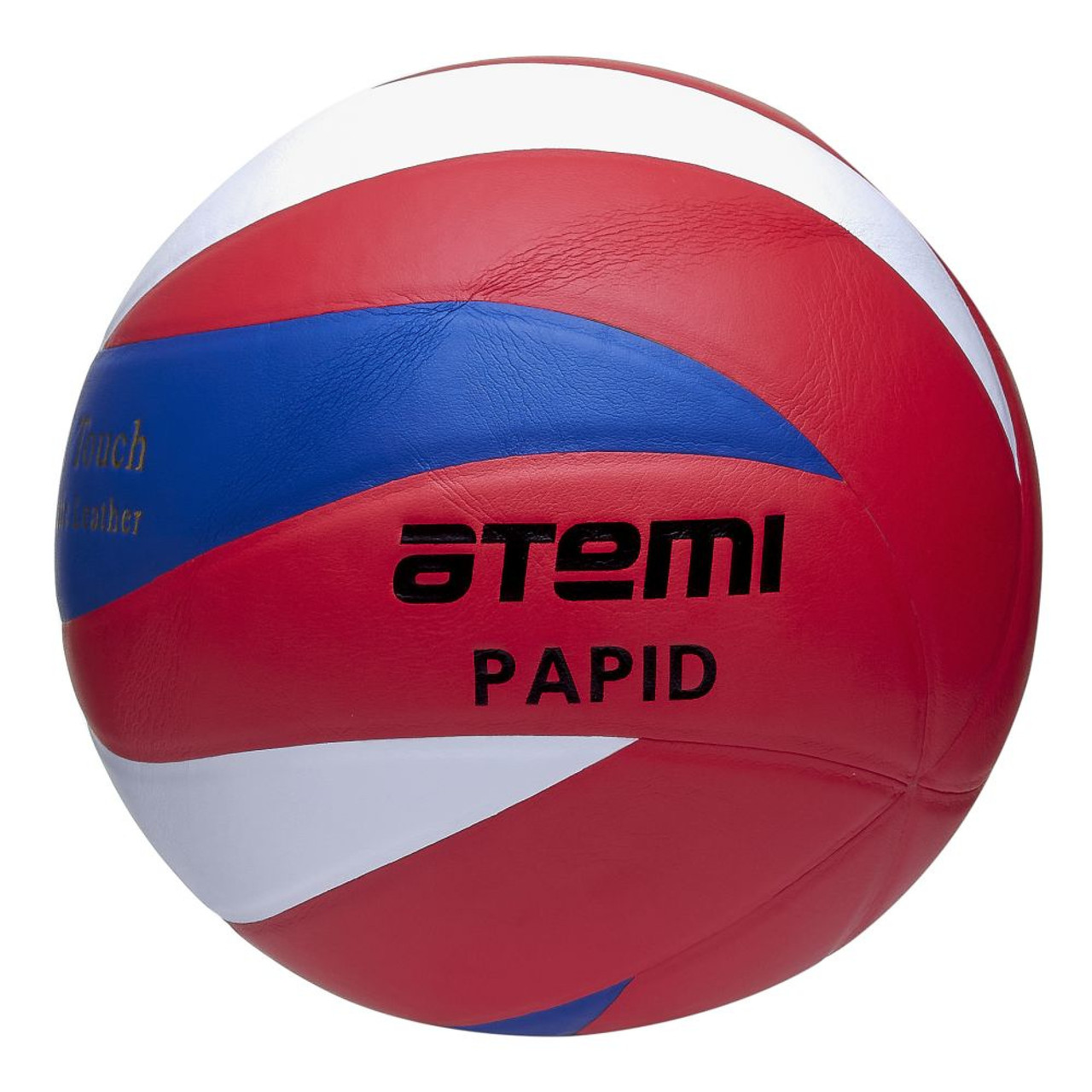Мяч волейбольный Atemi RAPID, синтетическая кожа PU Soft, синий/бел/красн, 12 п, окруж 65-67 - фото 1 - id-p202751020