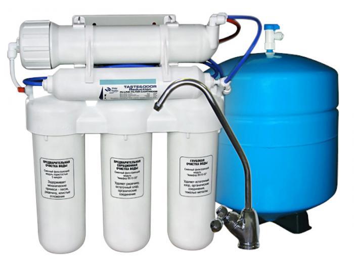 Фильтр для очистки проточной воды Аквафор ОСМО-050-5-А система обратного осмоса под мойку с отдельным краном