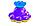 Игрушка детская для ванны «ФОНТАН-ОСЬМИНОЖКА» 
фиолетовый, фото 5