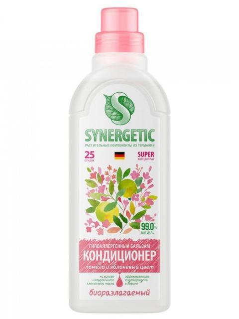Средство Бальзам-кондиционер Synergetic Помело и яблоневый цвет 750ml 4607971452225