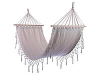 Тканевый подвесной гамак-кровать для дачи сада отдыха дома Maclay 3941086 туристический уличный с бахрамой