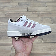 Кроссовки Adidas Forum 84 Low Gray White Burgundy, фото 2