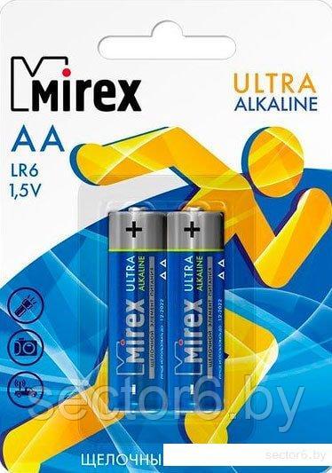 Батарейки Mirex Ultra Alkaline AA 2 шт LR6-E2 - фото 1 - id-p202751887