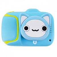 Детский цифровой фотоаппарат "Голубой котик" Cartoon Camera Сat