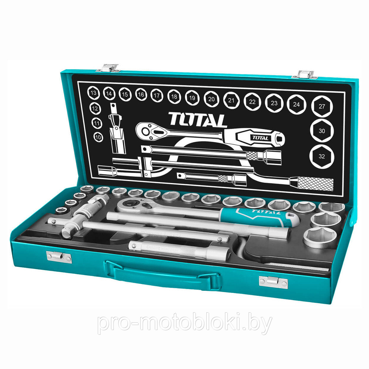 Набор инструментов 1/2 " TOTAL THT141253 (24 предмета)