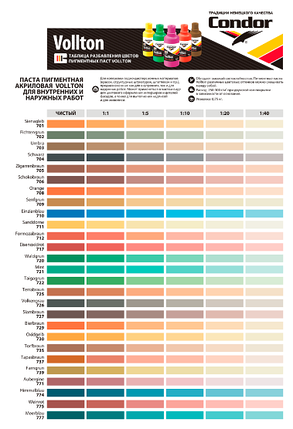 Паста пигментная "Вольтон" №705, бутылка 0,5 л (0,75 кг), фото 2