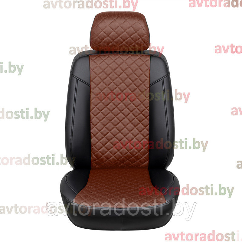 Чехлы на сиденья для Hyundai Creta (2021-) / Хендэ Крета (цветная вставка РОМБ) - фото 2 - id-p202753497