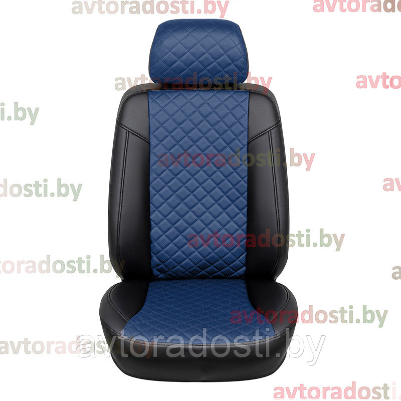 Чехлы на сиденья для Hyundai Creta (2021-) / Хендэ Крета (цветная вставка РОМБ) - фото 3 - id-p202753497
