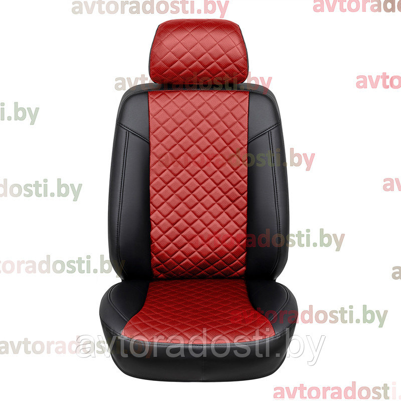 Чехлы на сиденья для Hyundai Creta (2021-) / Хендэ Крета (цветная вставка РОМБ) - фото 9 - id-p202753497