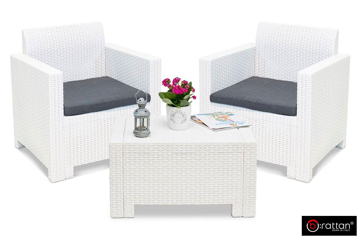 Комплект мебели NEBRASKA TERRACE Set, цвет белый - фото 1 - id-p202756341