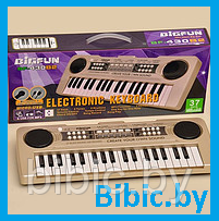 Детский синтезатор пианино 430B2 MP3 USB с микрофоном, детское пианино музыкальный инструмент для детей - фото 1 - id-p202759200