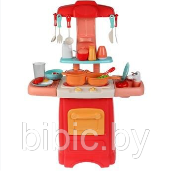 Детский игровой набор Кухня 889-178 игрушечная с водой, светом, звуком, 29 предметов, игрушка для девочек - фото 3 - id-p202759216