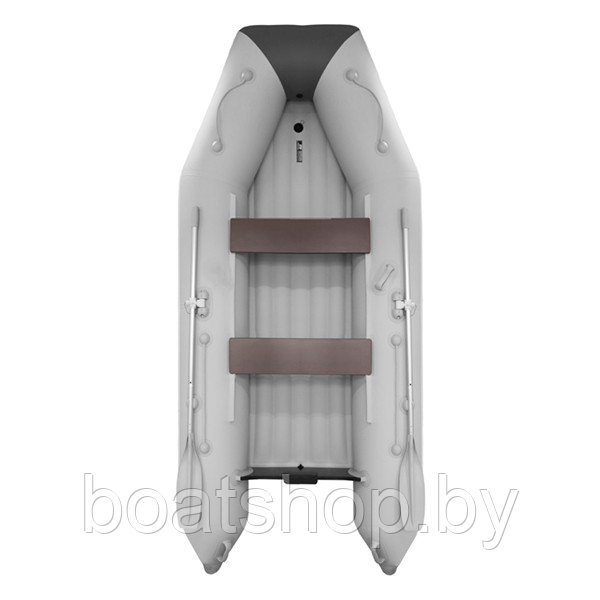 Надувная моторная лодка Аква 3200 НДНД светло-серый/графит - фото 1 - id-p202759678