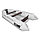 Надувная моторная лодка Аква 3200 НДНД светло-серый/графит, фото 3