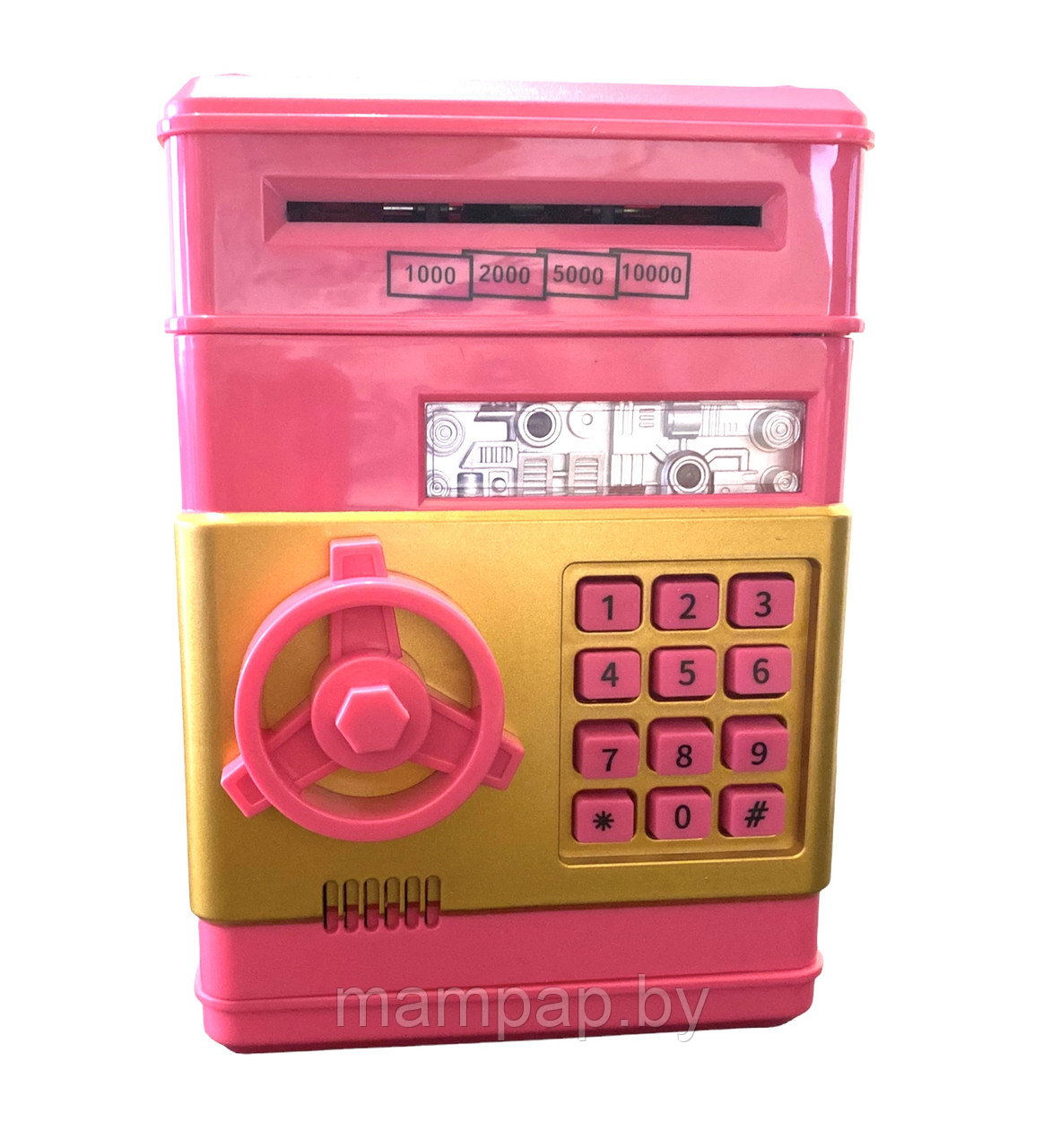 Сейф копилка с кодовым замком, детский сейф /Розовый - фото 1 - id-p202748108