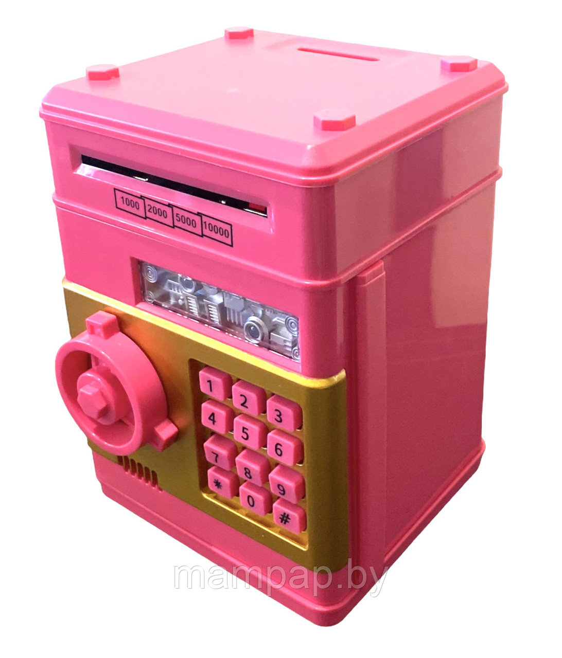 Сейф копилка с кодовым замком, детский сейф /Розовый - фото 2 - id-p202748108