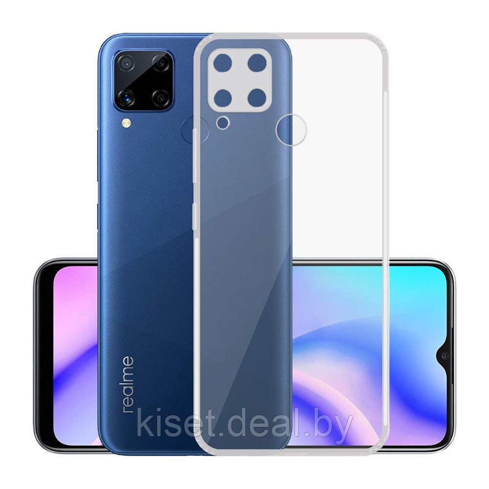 Силиконовый чехол KST SC для Realme C15 прозрачный - фото 1 - id-p140110456