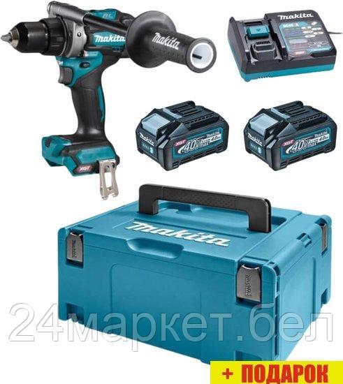 Дрель-шуруповерт Makita DF001GM201 (с 2-мя АКБ 4 Ah, кейс) - фото 1 - id-p202763080