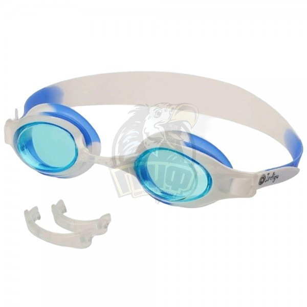Очки для плавания детские Indigo Racer (синий/белый) (арт. G2700-BL-WH) - фото 1 - id-p202763644