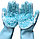 Хозяйственные силиконовые перчатки для уборки или мытья посуды, синий 557155, фото 2