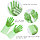 Хозяйственные силиконовые перчатки для уборки или мытья посуды, зеленый 557156, фото 3