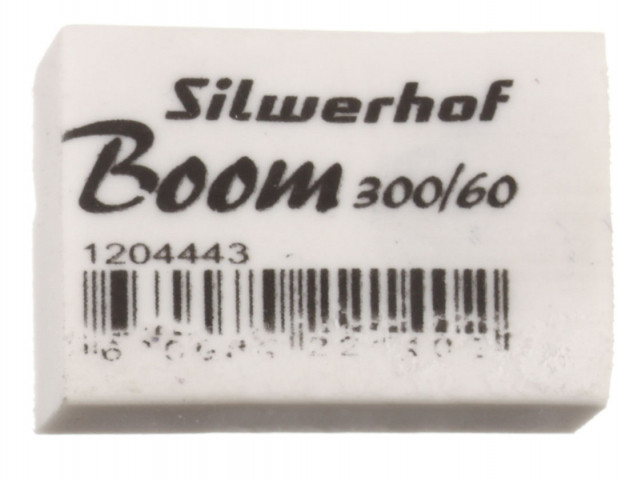 Ластик Silwerhof Boom 31*12*8 мм, белый - фото 1 - id-p202765655