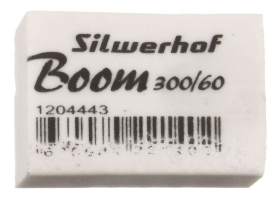 Ластик Silwerhof Boom 31*12*8 мм, белый - фото 2 - id-p202765655
