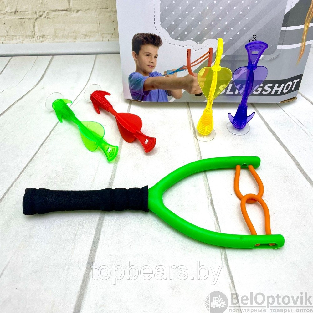 Игровой набор Hong Deng Рогатка со стрелами на присосках (4 стрелы) - фото 2 - id-p179743208