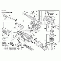 Фиксаторный рычаг к GWS 7-115/ 14-125 CI/1400С, BOSCH (1607000742)