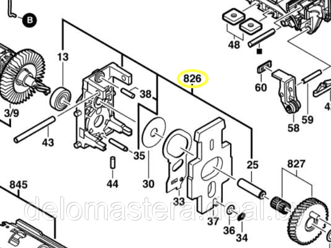 Мост подшипниковый GST75, PST700,800,900 (2609001930) BOSCH 2609001930 - фото 1 - id-p202770550