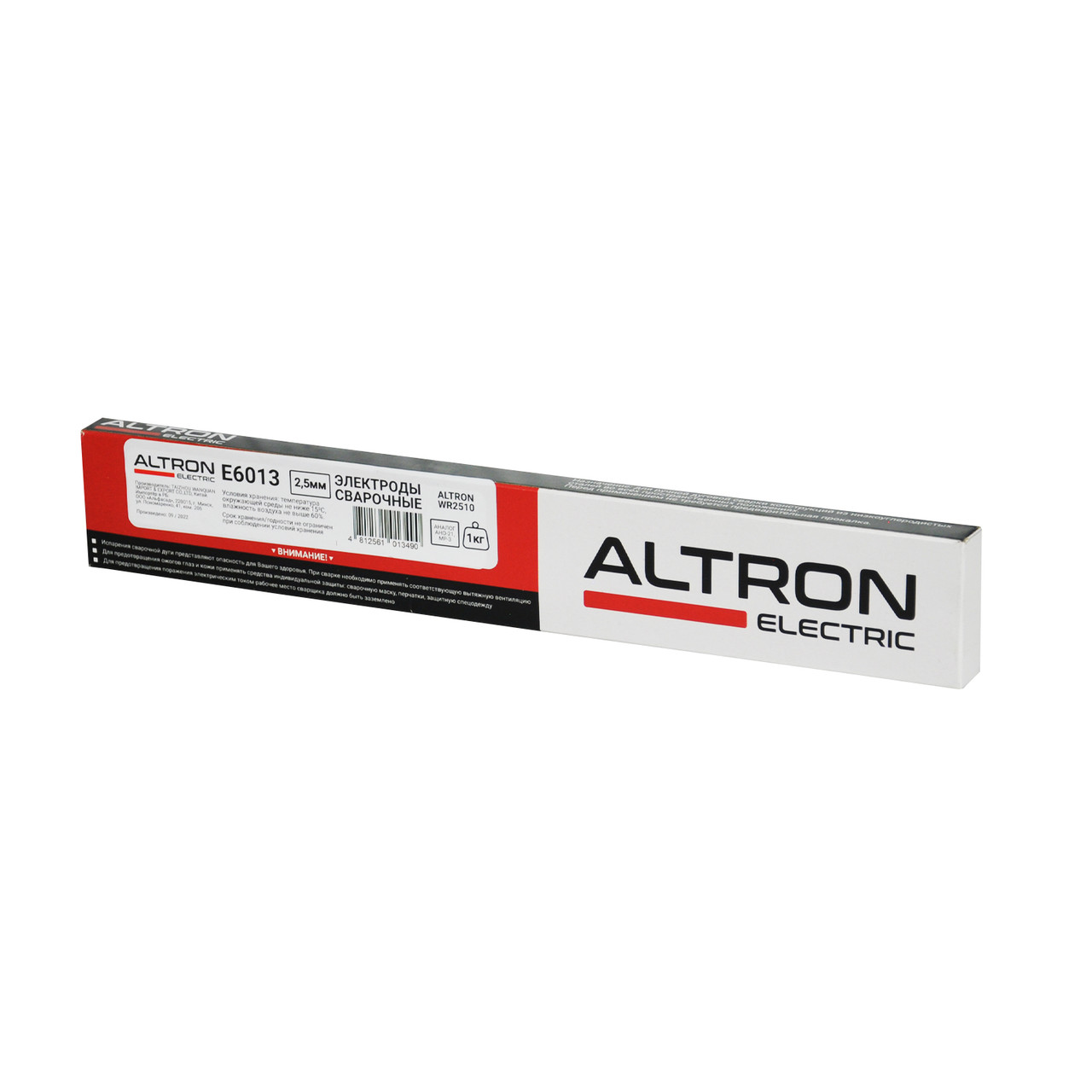 Электроды ALTRON 2,5мм E6013 (рутиловые: аналог МР-3, АНО-21) уп. 1кг (арт. WR2510) - фото 1 - id-p202771696