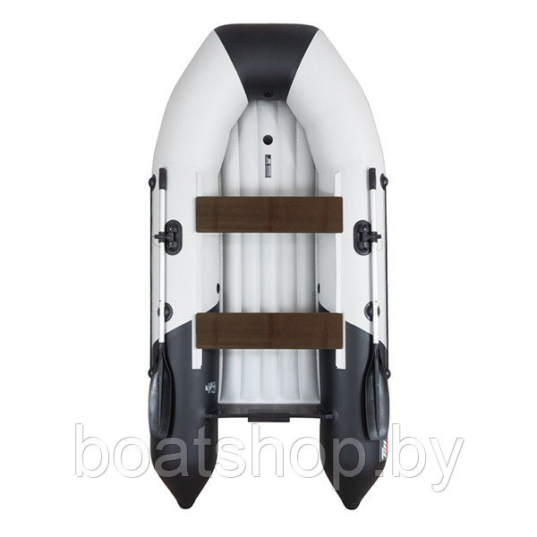 Надувная моторно-килевая лодка Таймень NX 2800 НДНД "Комби" светло-серый/черный