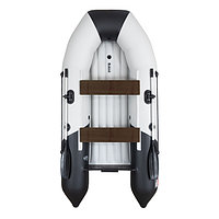 Надувная моторно-килевая лодка Таймень NX 2800 НДНД "Комби" светло-серый/черный