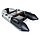 Надувная моторно-килевая лодка Таймень NX 2800 НДНД "Комби" светло-серый/черный, фото 3