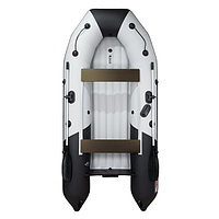 Надувная моторно-килевая лодка Таймень NX 3200 НДНД "Комби" светло-серый/черный