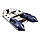 Надувная моторно-килевая лодка Таймень NX 3200 НДНД "Комби" светло-серый/синий, фото 3