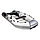 Надувная моторно-килевая лодка Таймень NX 3400 НДНД PRO светло-серый/графит, фото 4