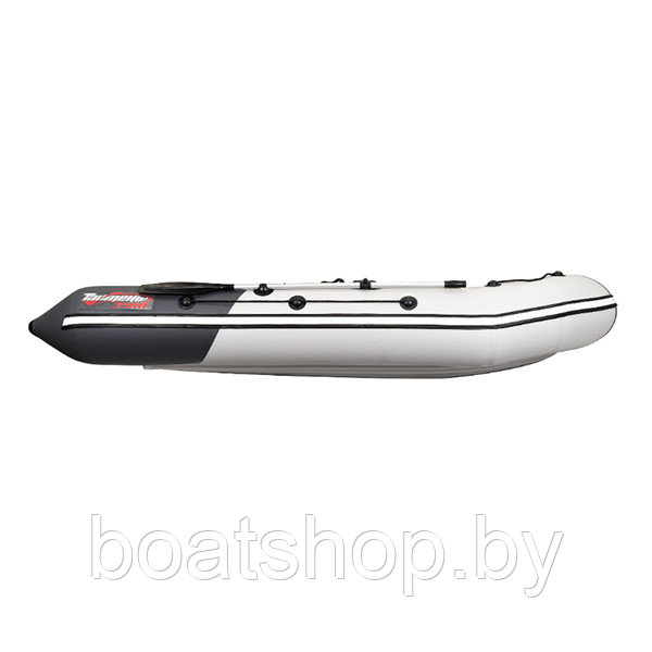 Надувная моторно-килевая лодка Таймень NX 3400 НДНД PRO светло-серый/графит - фото 7 - id-p202793712
