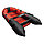 Надувная моторно-килевая лодка Таймень NX 3400 НДНД PRO красный/черный, фото 3