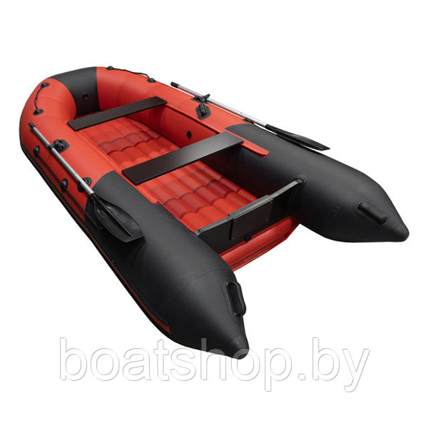 Надувная моторно-килевая лодка Таймень NX 3400 НДНД PRO красный/черный - фото 3 - id-p202794543